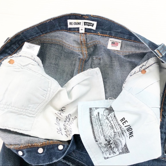 RE/DONE Levi’s Denim Mini Skirt, 26 - Picture 6 of 13